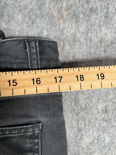 Pantalones de mezclilla Carhartt para hombre 33x30 negros ajustados rectos trabajo tareas elásticos - Imagen 8 de 12