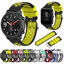 Per Huami Amazfit GTR 4 3 2 42/47mm GTS 4 3 2 Cinturino Orologio Silicone Bicolore