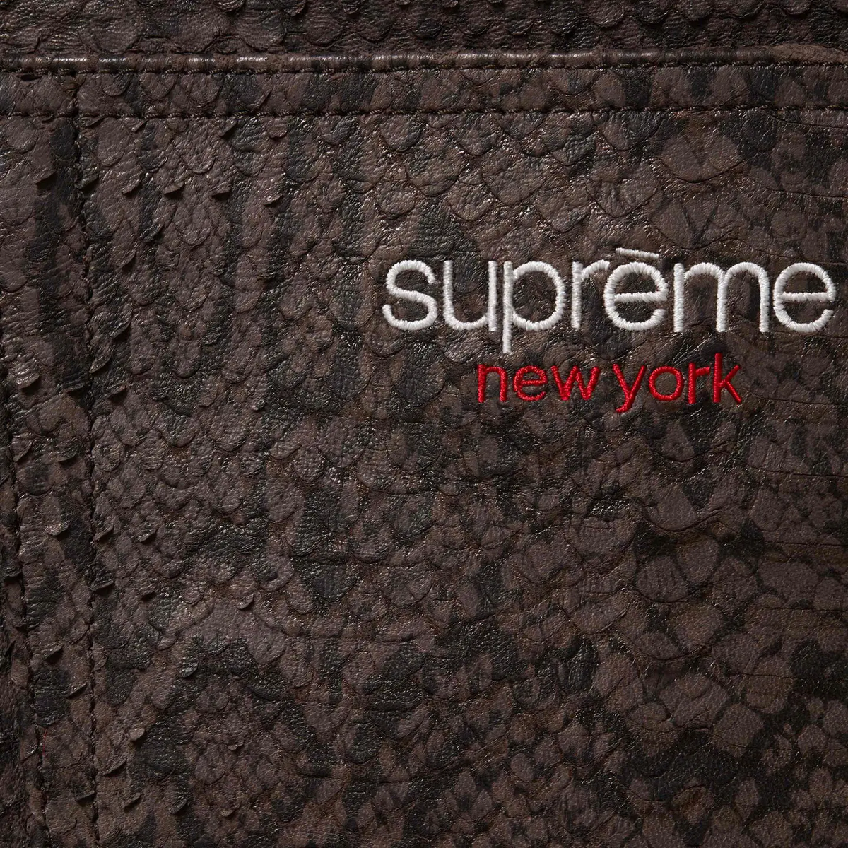 Supreme Baggy Leather Short Black Snakeskin 2colors SS25 | eBay