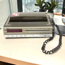 SONIC AM FM Clock Radio Model CRP999 Telephone HS-2 With Manual VG Vintage