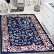 TAPPETO SALOTTO MOTIVO PERSIANO ROYAL SHIRAZ 9702 BLU
