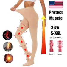 Compression Pantyhose 30-40 mmHg Women Men Medical Stockings Varicose Veins Hose