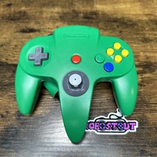 Official Nintendo 64 Green Controller Nintendo 64  N64 Rebuilt Joystick  