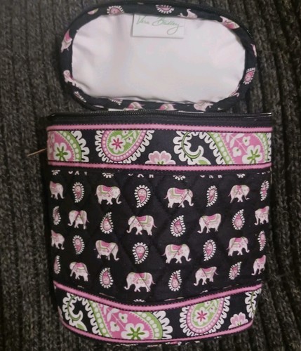 Vera Bradley Cosmetic Or Travel Case The "Pink Elephant " Pattern, Now Retired