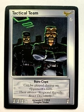 TACTICAL TEAM Shadowfist 1995 Collectible Card Game CCG Rare TCG