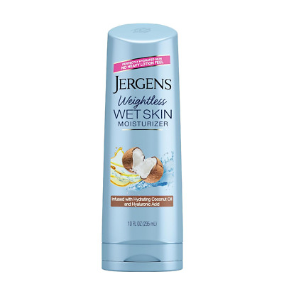 Jergens Wet Skin Body Lotion with Coconut Oil, In Shower Lotion 10 Ounce .