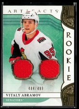 2019-20 Upper Deck Artifacts Materials Gold #175 Vitaly Abramov RC 484/499