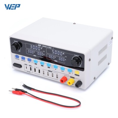 #ad WEP 3005D V Pro Power Supply Adjustable 150W DC 30V 5A USB Port $109.99