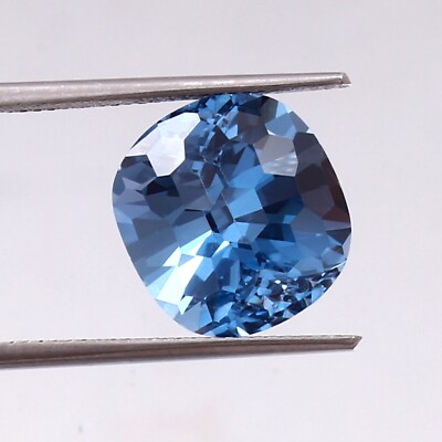 14x12 Natural Brazilian Aquamarine Mastercut Cushion Loose Gemstone Football Cut