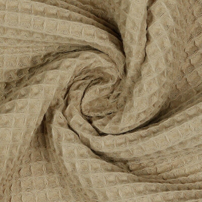 Waffelpique Meterware Waffel Stoff 100% Baumwollstoff Tex 100 Waffelstoff