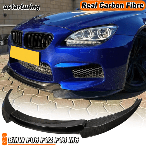 Fit For BMW 6 Series F06 F12 F13 M6 Real Carbon Fiber Front Bumper Lip Spoiler  - Bild 2 von 21