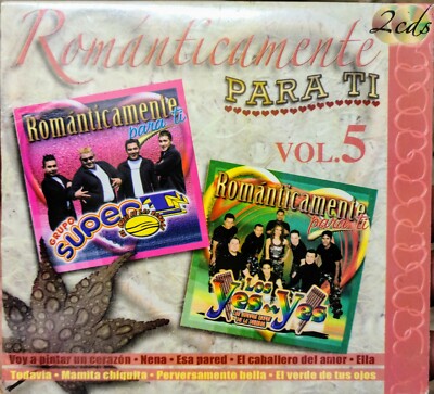 Románticamente Para ti Vol 5 Contiene 2CDS NEW Grupo Super T Vs Los Yes Yes