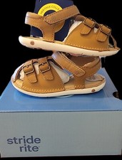 Stride rite baby/kids/toddler shoes size 7 M boys, srt reign tan