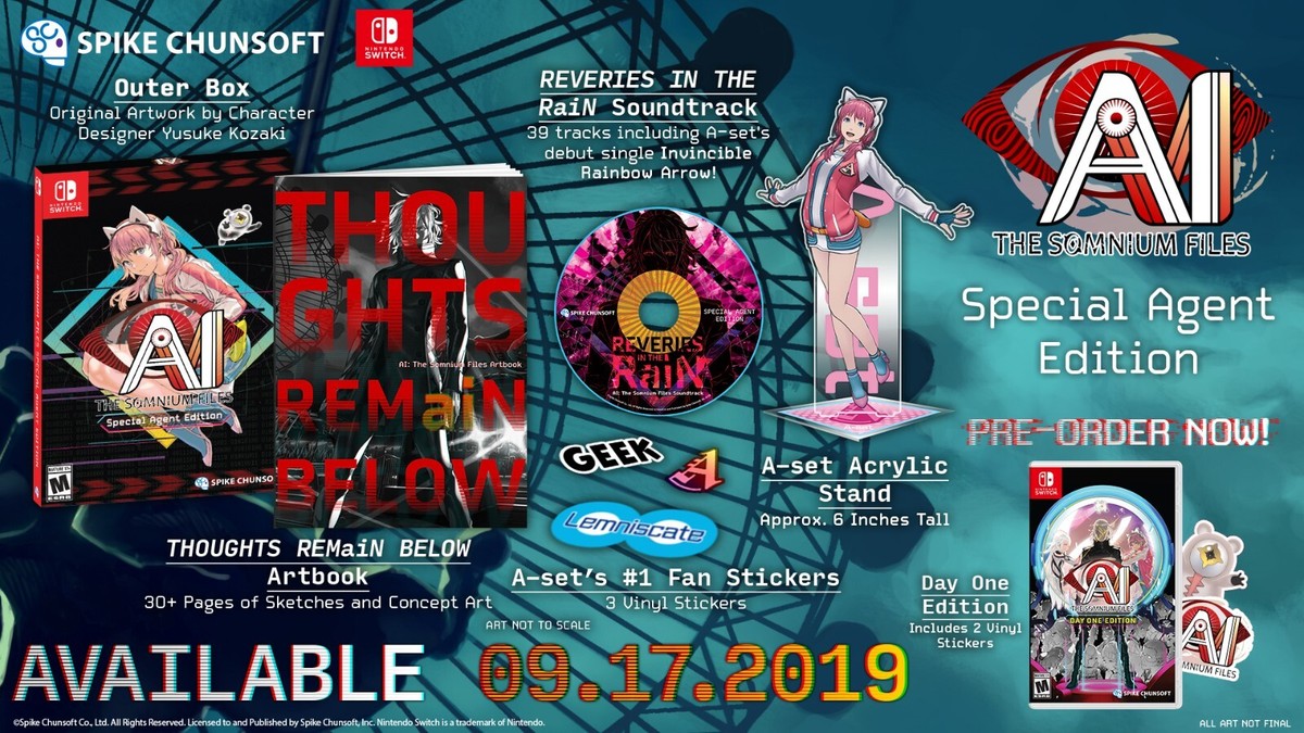 AI: The Somnium Files Limited Special Agent Edition Nintendo