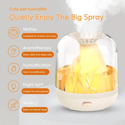 Essential Oil Diffuser 900ml Volcano Lamp Scent Cool Mist Humidifier for Home