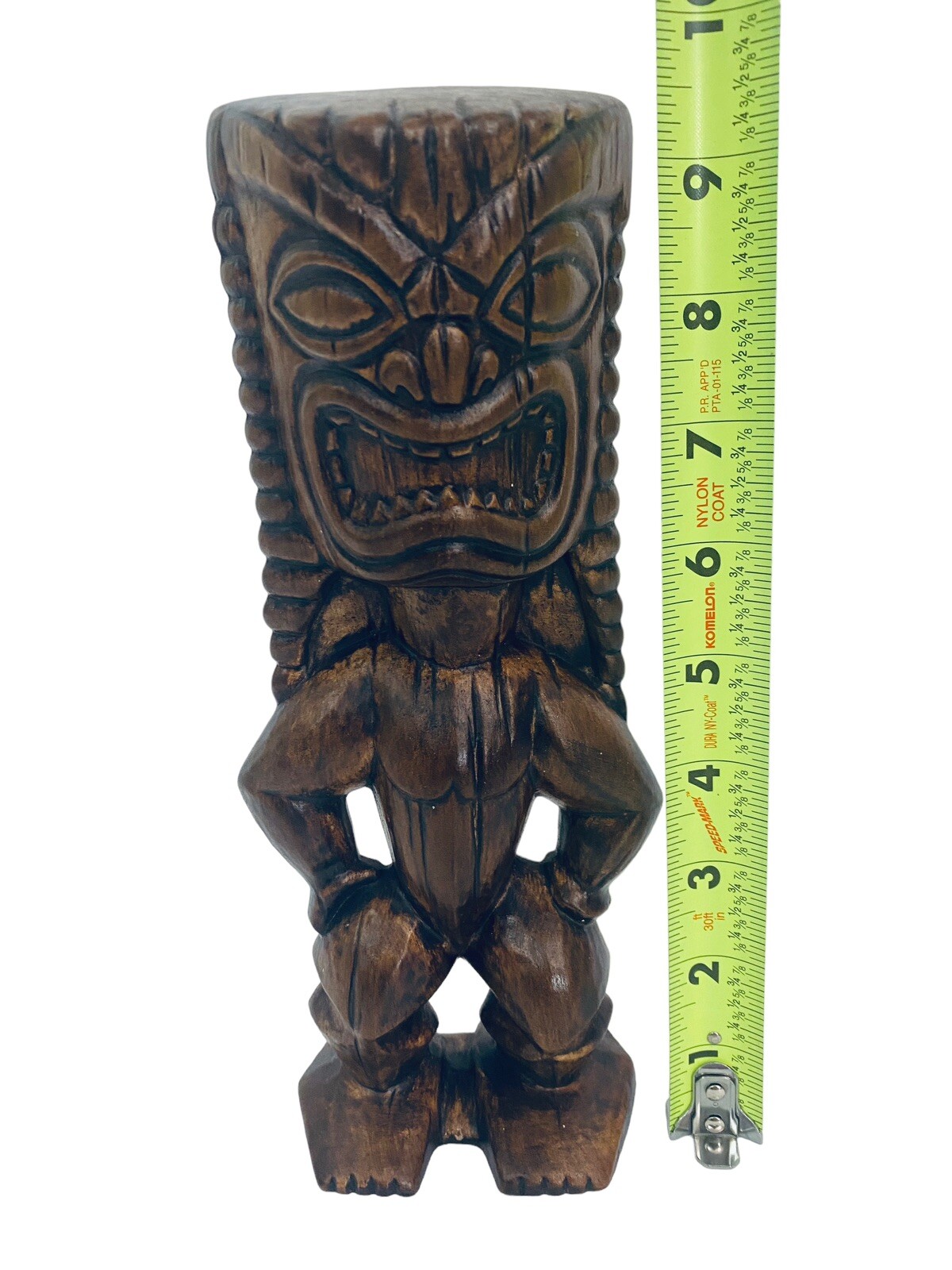 Vintage 1968 Treasure Craft Hawaii Hawaiian Ceramic Tiki God Sculpture 9.5"