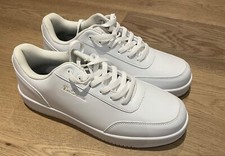 Image of Ben Sherman trainers faux leather white 