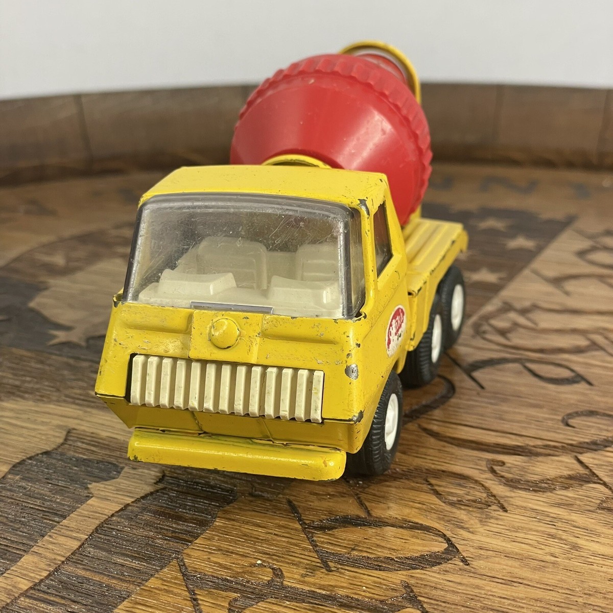 Vintage 1970's Mini Tonka Cement Mixer Truck Ted and Yellow 55040