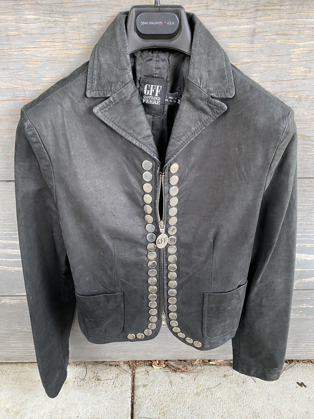 Gianfranco ferre leather jaket-