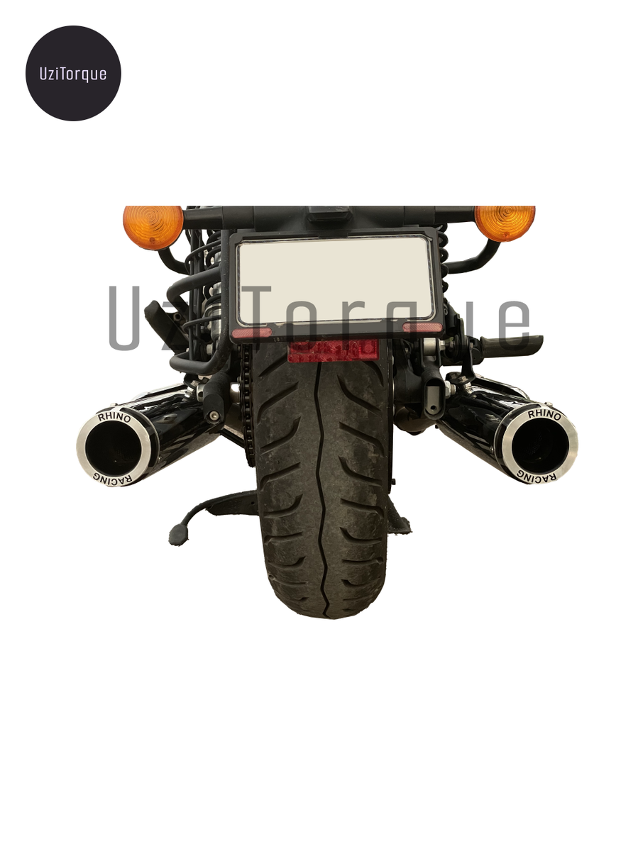 RHINO RACING super meteor650用マフラー　中古 Rhino Racing Exhausts For Royal Enfield Super Meteor 650 V1