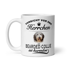 Bearded Collie Tasse - Mug - Vorsicht vor dem Herrchen - Tasse -Geschenk