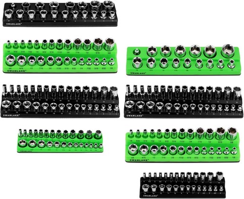 Set Organizzatore Presa Magnetica Resistente 8PCS Vassoi Portaoggetti, Metallo Uso Garage - Foto 3 di 11