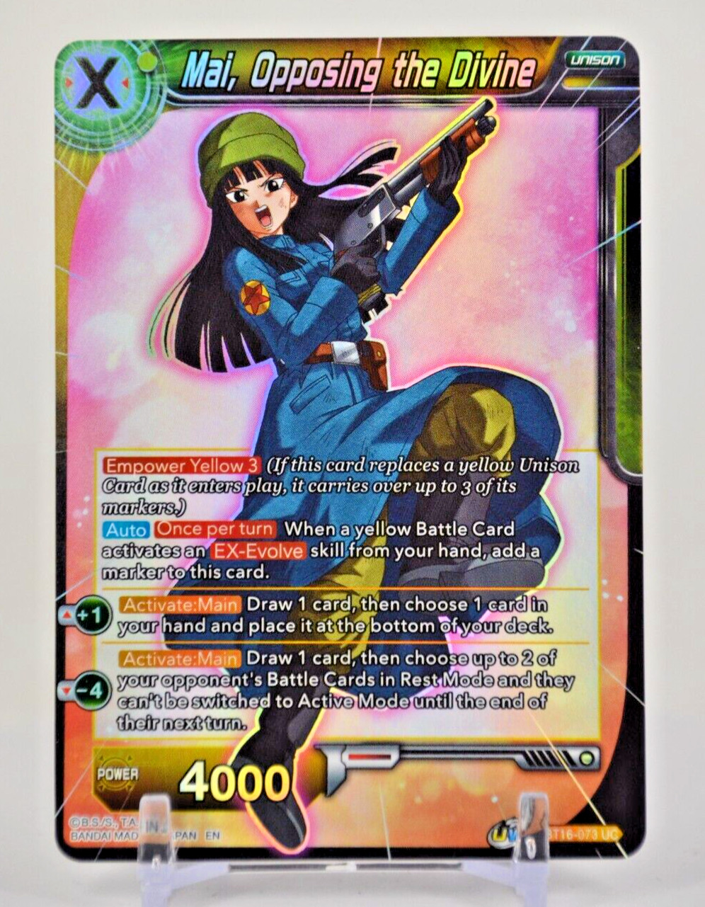 BT16-073 Mai, Opposing the Divine (UC)(Foil) Realm of the Gods DBS: Masters