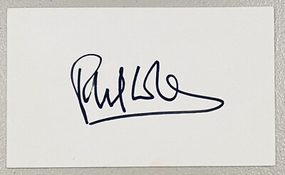Phil Collins Signed Autographed 3x5 Card BAS Beckett Cert Genesis | eBay