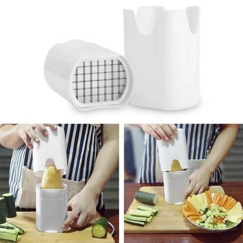New Kitchen Fries One Step French Fry Cutter Potato Vegetable Fruit Slicer Tools - Picture 6 of 15
