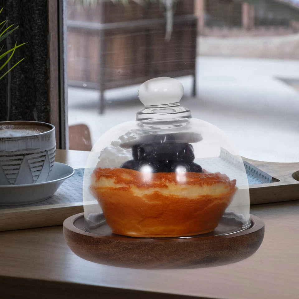 Bandeja de exhibición de pasteles para plato de bocadillos Bandeja de comida de escritorio Contenedor de dulces Plato para servir Foto 4 de 4