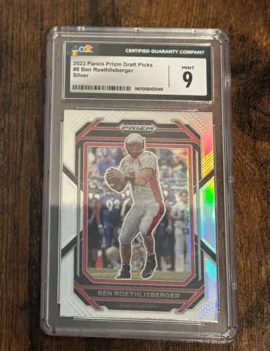 2023 Panini Prizm Draft Picks- Ben Roethlisberger Silver Prizm CGC 9 GEM MINT
