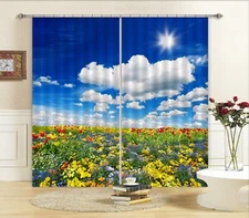 3D Beautiful Garden ZHUA1963 Photo Curtain Window Blockout Fabric Amy 2023