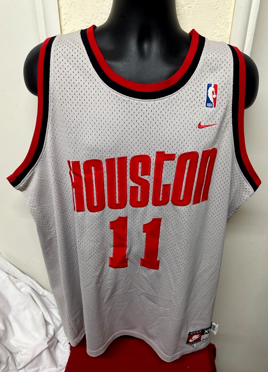 NBA Houston Rockets #11 Yao Ming Nike Jersey Men's Sz: XL Gray Red