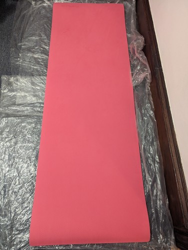 Toplus Gymnastikmatte pink weiß 24" x 70" Zoll Öko ungiftig Übungsunterlage Yoga