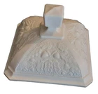 Jeanette Shell Pink Acorn And Leaves Candy  Dish Cover Only