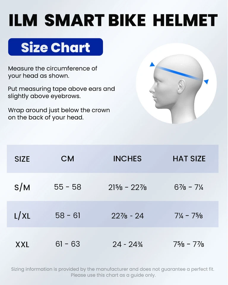 ILM Smart Bike E-bike Casco Advertencia de Freno Luz LED Control NTA8776 CE Adulto Foto 2 de 4