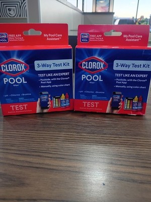 Clorox 3-way Test Kit Pool And Spa 2 Boxes 2 3-way Test Kits Ph Chlorine Bromine