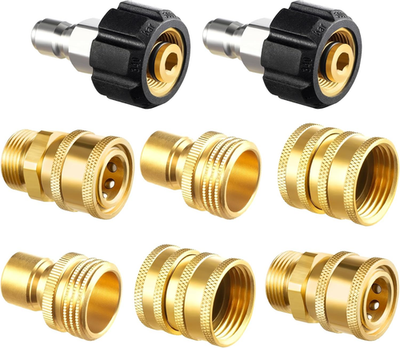 #ad Pressure Washer Adapter Set Quick Disconnect Kit M22 Swivel to 3 8#x27;#x27; Quick Con $40.97