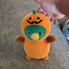 Squishmallows HugMees Avery Mallard Duck Pumpkin Costume Halloween Plush 15"