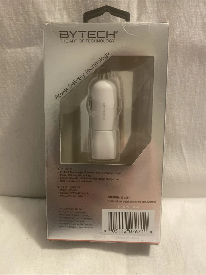 Bytech Fast Charging 20W Of Car Charger - Image 2 of 4