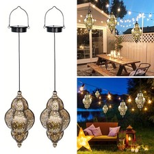 2 Pack Solar Powered Lantern Lights Waterproo...