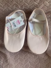 Brand New Justice Girls Size 2 Youth Size Ballet Dance Shoes Full Sole.