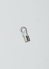 16-14ga Non-Insulated 1/4" Stud Ring Terminal - Steel - High Temp 1,000EA 