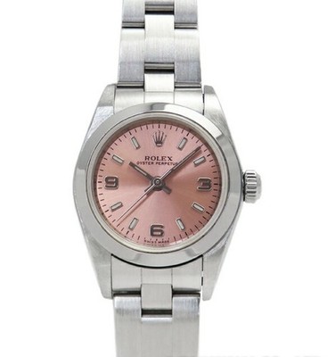 Rolex Oyster Perpetual 76080 Automatic Watch F-Serial Pink Dial c.2004