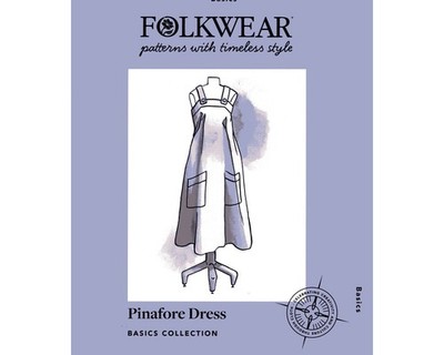 Folkwear Misses' Pinafore Dress Sewing Pattern sizes XS-3XL