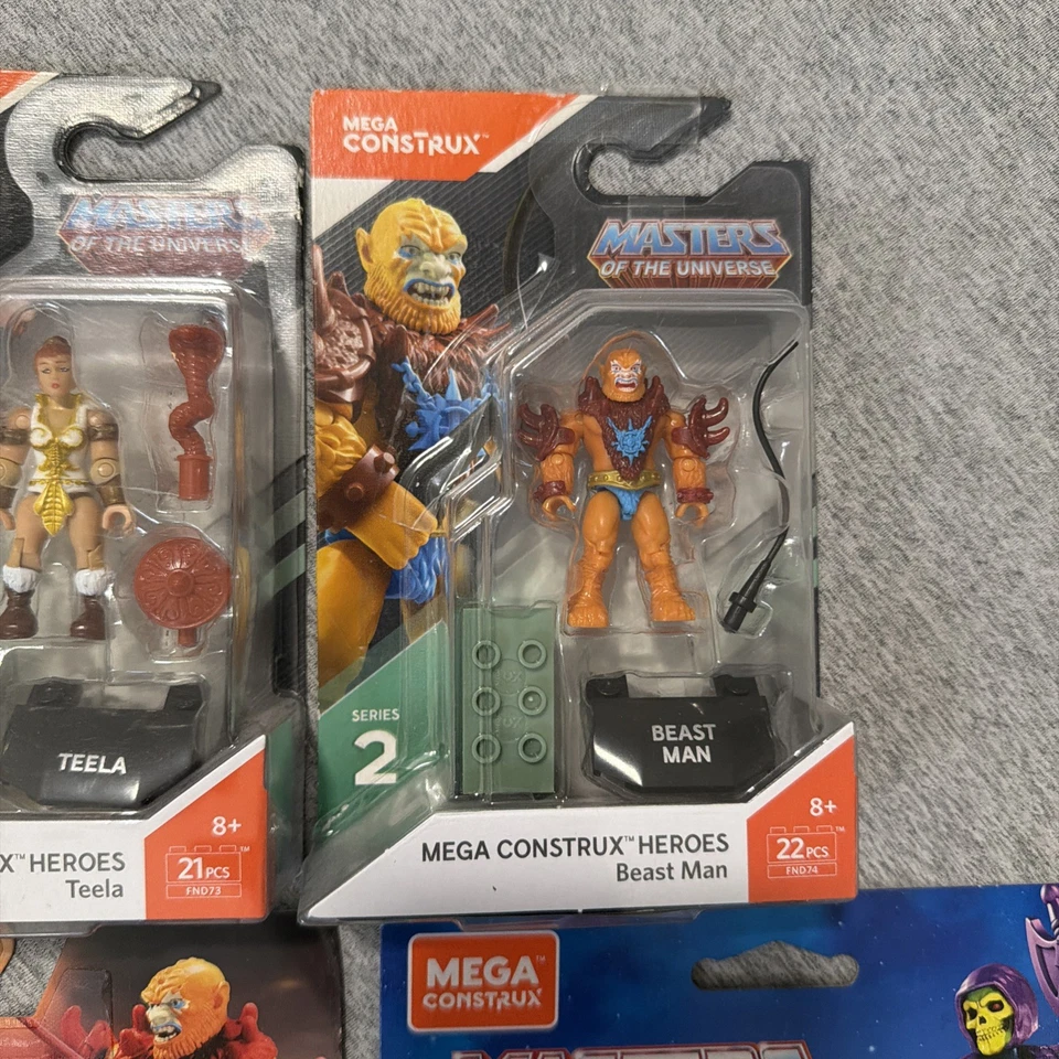 Mega Construx Heroes 宇宙大师 野兽人、Teela、Skeletor 套装 — 第 3/4 张图片