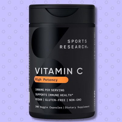 High Potency 1000mg Vitamin C for Immune Support (240 Vegan Veggie Capsules)