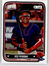 Jose Perdomo 2024 Onyx Vintage OVJOPE Atlanta Braves