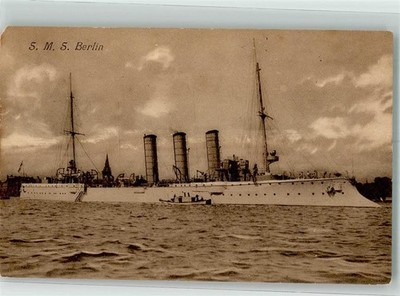 39789418 - SMS Berlin small cruiser Bremen-class publisher J. Margoniner and Co.