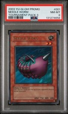 2003 YU-GI-OH! PROMO TP3-TOURNAMENT PACK 3 #001 NEEDLE WORM PSA 8